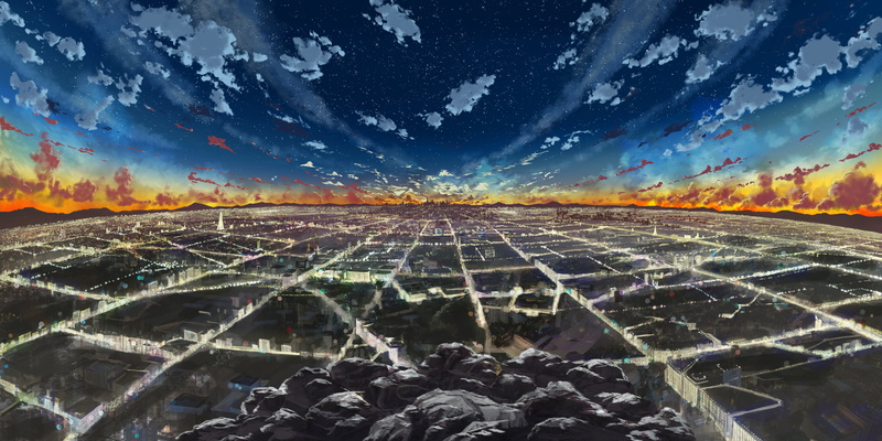 cityscape, sue, 2K, anime