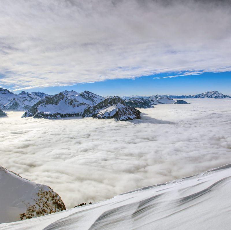 kleiner mythen, swiss, environment, cliff, mountains, cold temperature, winter, non-urban scene, landscape, switzerland, white color, schwyz, wintertime