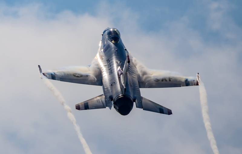 airplane, mode of transportation, 1080P, day, General Dynamics F-16 Fighting Falcon, fighter plane, military aircraft, airshow, military airplane, thunderbirds