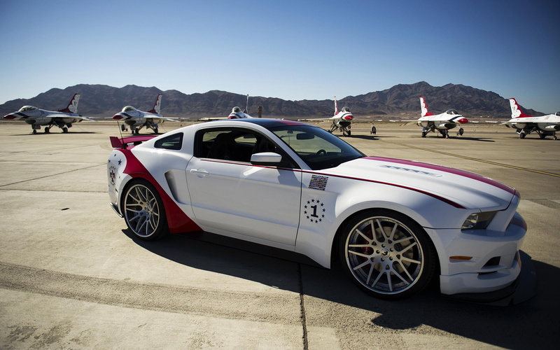 gt, 2K, edition, cars, white, ford, thunderbirds, air, 2014, us, force, coupe, mustang