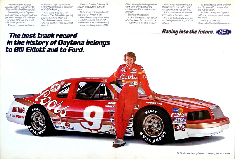 ford, 2K, thunderbird, poster, racing, race, nascar