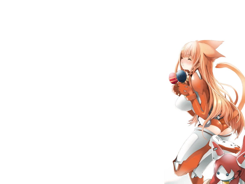 females, long hair, leisure activity, anime, lifestyles, side view, hair, women, day, 720P, blond hair, studio shot, anime girls, casual clothing, girls