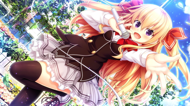 itsuki, harukaze, blonde, twintails, thighhighs, 253186, 1080P, tree, com, oozora, bow, game, long, hair, konachan, building, end, soft, purple, eurasia