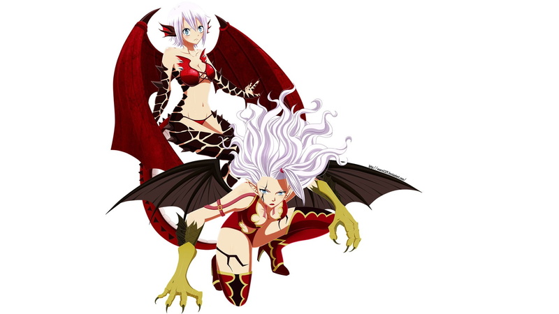 strauss, mirajane, lisanna, 1080P, straus