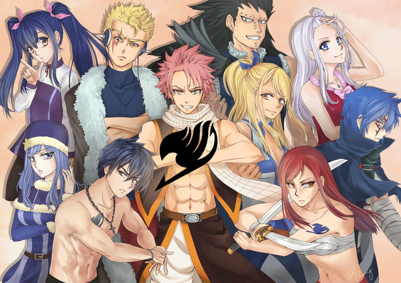 female likeness, Erza Scarlet, people, representation, day, Anime, women, 1080P, group of people, Wendy Marvell, young adult, Jellal Fernandes, festival