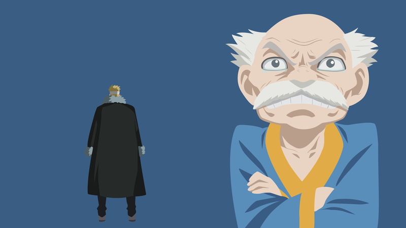 Makarov Dreyar, Fairy Tail, Anime, 4K, Laxus Dreyar