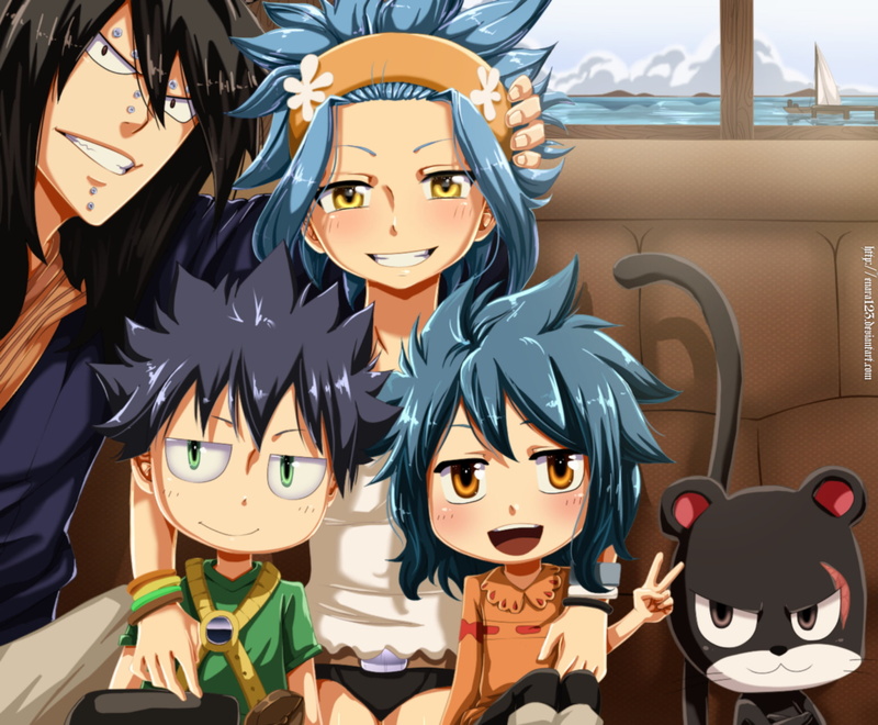Panther Lily (Fairy Tail), 1080P, Fairy Tail, Child, Levy McGarden, Anime, Gajeel Redfox