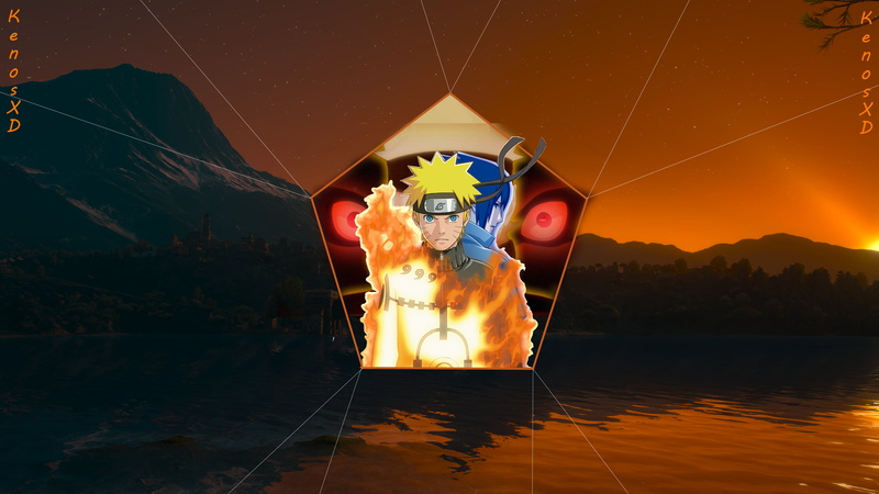 Naruto (anime), Uchiha Sasuke, 4K, nine tails