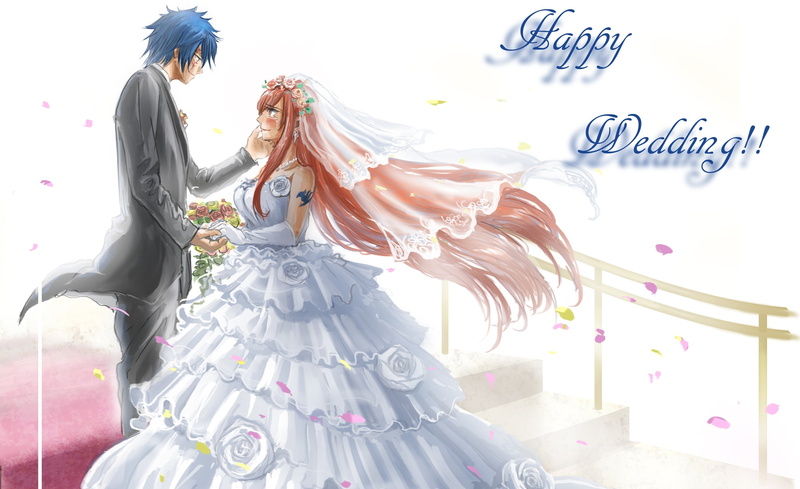 Fairy Tail, Anime, 2K, Jellal Fernandes, Erza Scarlet