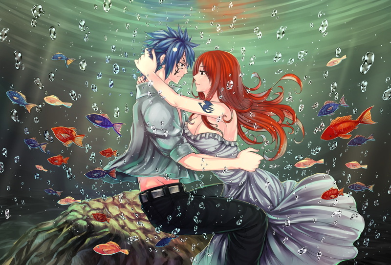 Fairy Tail, Jellal Fernandes, Anime, Erza Scarlet, 1080P