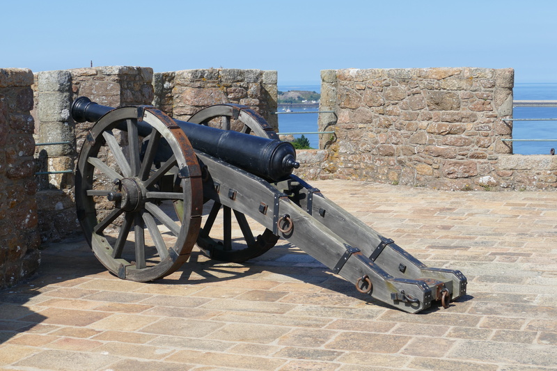 gorey, middle ages, wheel, sky, transportation, history, building, paving stone, conflict, Jersey, no people, nature, united kingdom, war, fighting, cannon