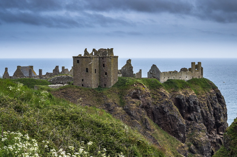 masonry, scenics - nature, the past, stayed castle, building exterior, aberdeenshire, day, architecture, nature, building, plant, tourism, rock, outdoors