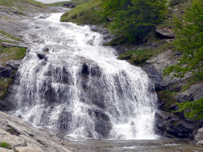 waterfall, solid, nature, day, rock - object, power in nature, river, non-urban scene, forest, land, creek, 2K, beauty in nature, environment, no people
