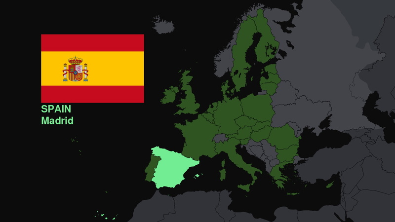 creativity, human representation, nature, global communications, multi colored, travel, connection, world map, Spain, technology, copy space, green color