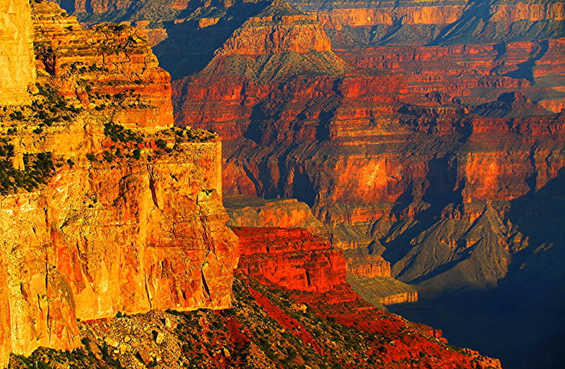 Grand Canyon National Park, USA, mountains, canyon, sunset, rocks, 1080P, AZ