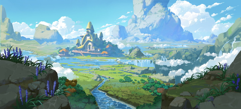 digital art, landscape, Aze K, 1080P