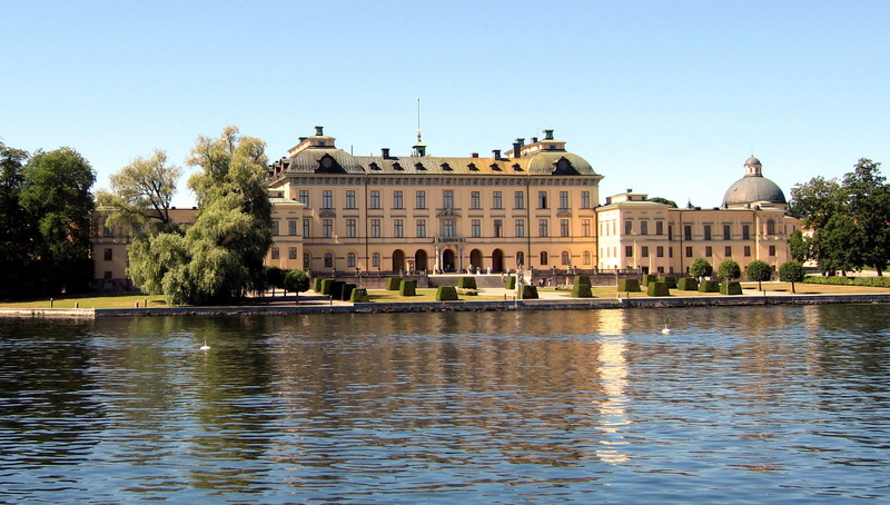 building Exterior, island, history, drottningholm, river, tourism, monarchy, built Structure, Drottningholm Palace, sweden, house, stockholm, tourists