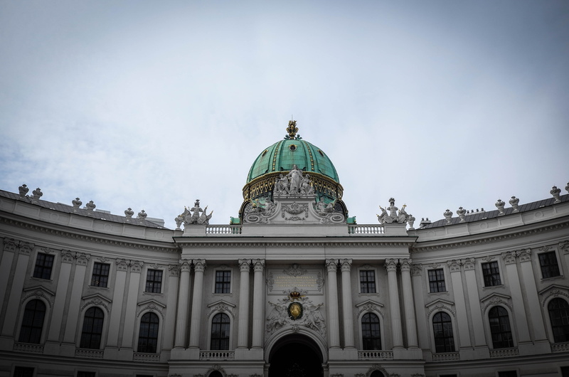 old building, old, no people, vienna, sky, building exterior, facade, 4K, classical style, museum, dome, downtown, architectural column, goal, portal