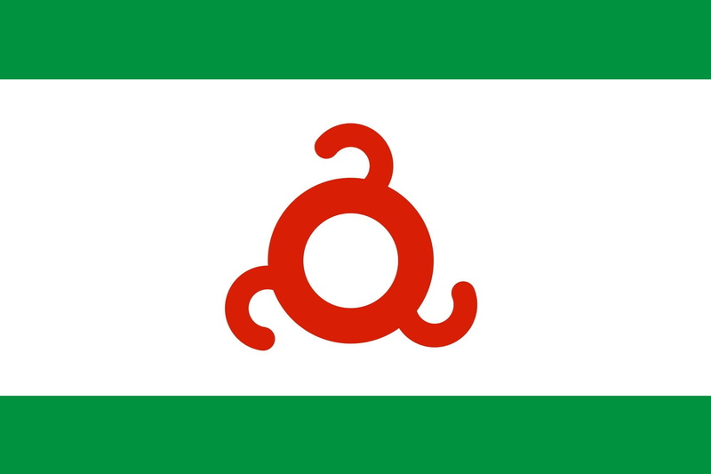 1080P, white, russia, circle, flag, red, ingushetia, green, 3d and abstract