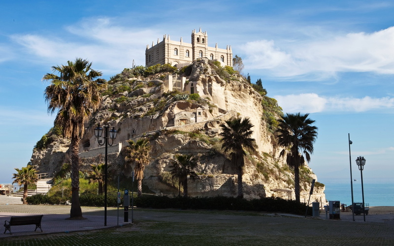 castle, calabria, 2K, tropea, view