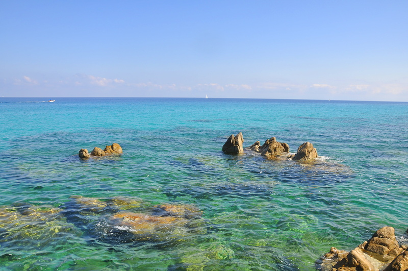 water, horizon, calabria, nature, day, beauty in nature, outdoors, turquoise colored, horizon over water, beach, no people, land, sky, summer, 4K, rock - Object
