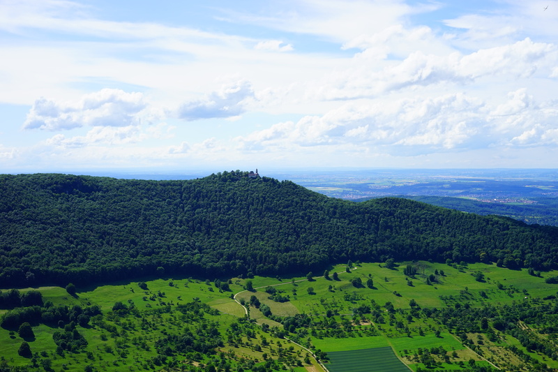 swabian alb, teck, land, outdoors, viewpoint, plant, scenics - nature, sky, burgruine teck, breitenstein, green color, burg teck, nature, reported, view