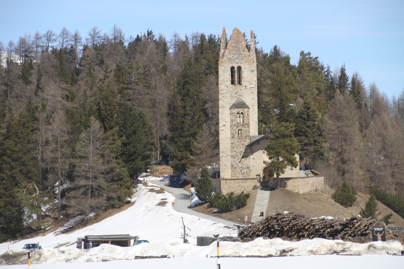 belief, fortress, masonry, wintry, winter, architecture, places of interest, historically, tower, building exterior, ruin, wall, 5K, sky, engadin, snow
