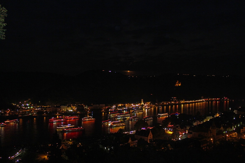 no people, fireworks, illuminated, built structure, building exterior, city, water, dark, rhine, office building exterior, nature, building, 1080P, middle rhine