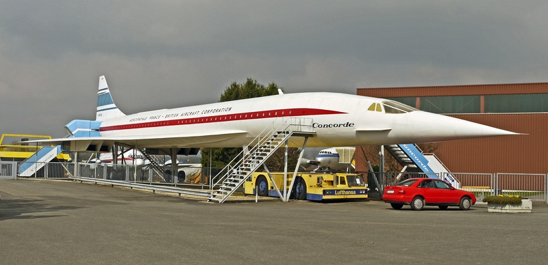 british, museum, arrow, supersonic, construction machinery, airliner, industry, white, french, technology, airplane, sky, mach2, transportation, fuel and power generation