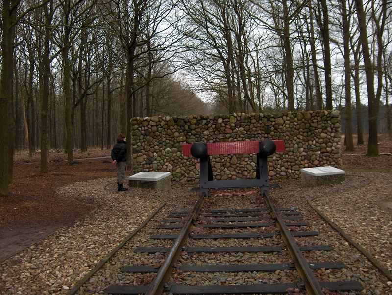 outdoors, westerbork, mode of transportation, women, day, leisure activity, track, plant, change, sitting, transportation, rail transportation, tree, autumn