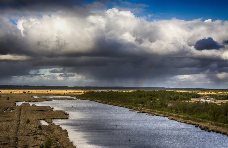 dramatic sky, dark, the dome of the sky, clouds, tranquil scene, fochteloërveen, vista, no people, nature, land, tranquility, environment, bui, drenthe