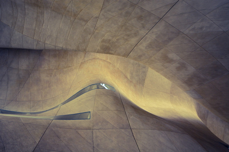 modern, pattern, city, warsaw, concrete, 5K, curve, travel, poland, cealing, jews, ceiling, nature, day, waves, high angle view, museum, travel destinations