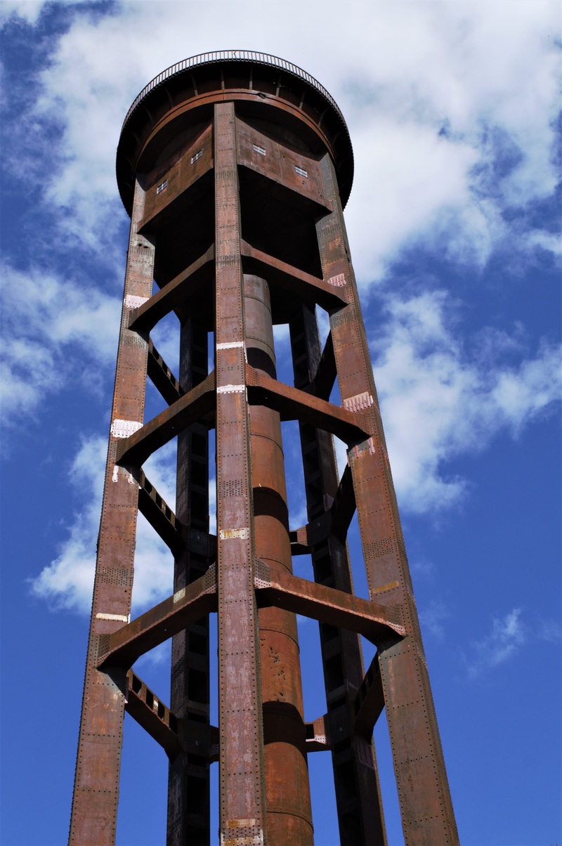 water tower - storage tank, stainless, sunlight, berlin, tower, park, 4K, observation point, cloud - sky, lookout tower, low angle view, day, metal, nature