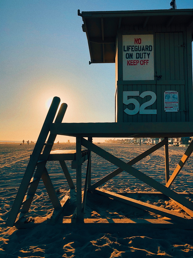 sky, ocean, sea, built structure, sign, number, text, information sign, communication, clear sky, 4K, wood - material, outdoors, beach, united states