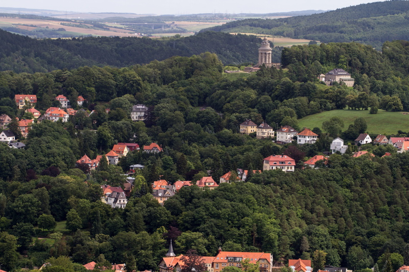 beauty in nature, community, outdoors, high angle view, city, growth, building, mountain, built structure, architecture, thuringian forest, no people, townscape