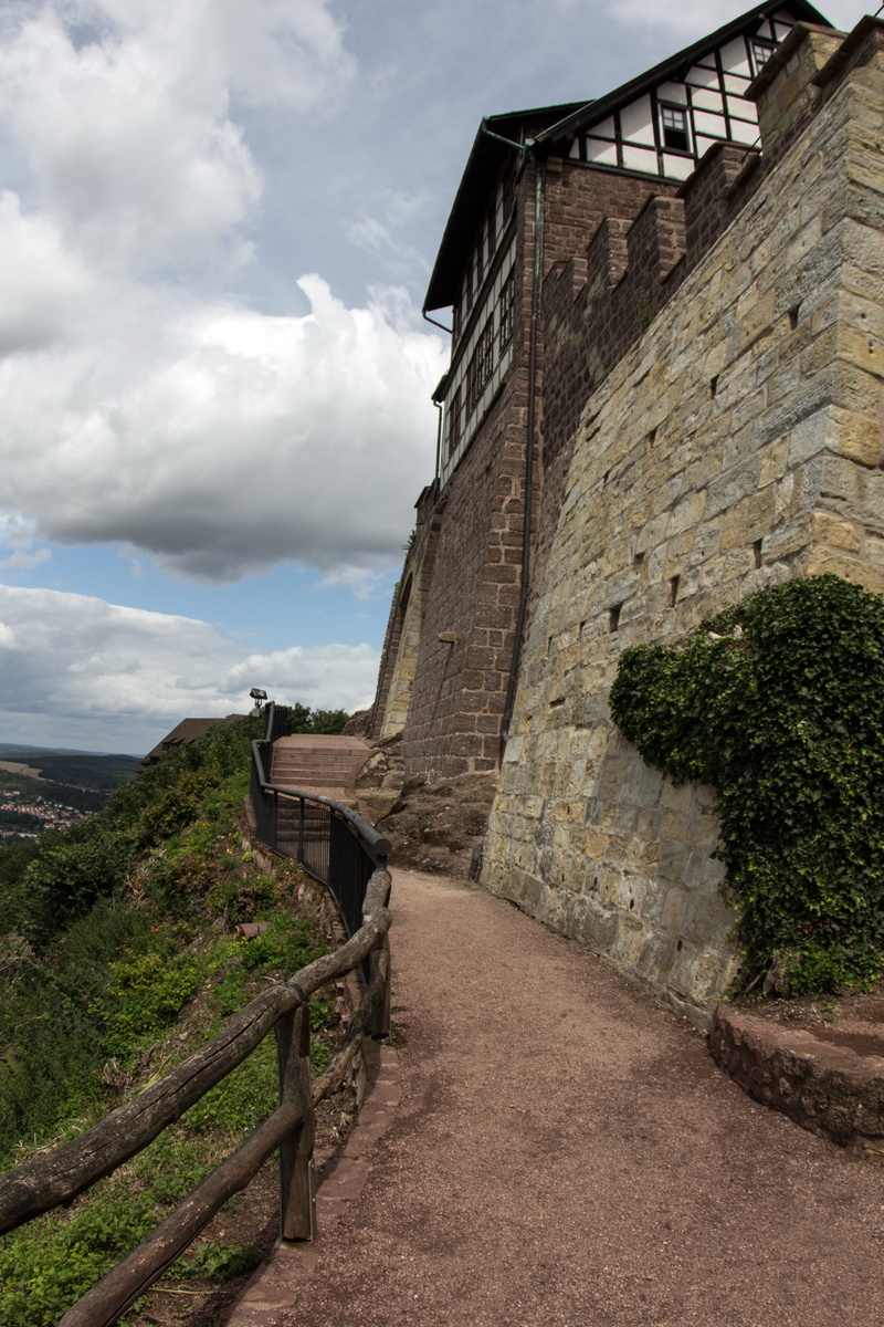 wall, eisenach, cultural heritage, castle, architecture, direction, wall - building feature, thuringia germany, plant, nature, cloud - sky, 5K, building exterior