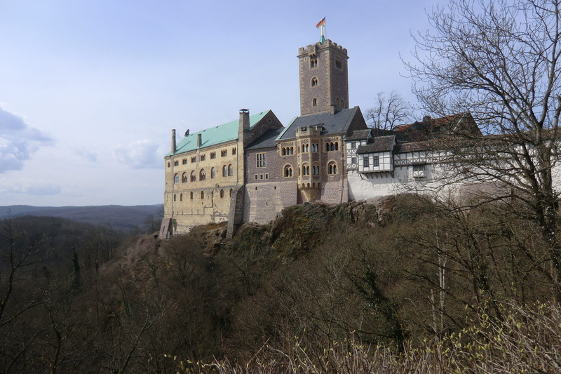 reformation, castle, plant, outdoors, luther, building, travel destinations, world heritage, sky, 4K, built structure, eisenach, cloud - sky, history