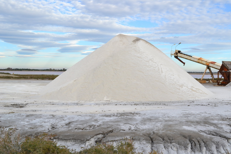 cloud - sky, salt, nature, architecture, land, quarry, salt mountain, environment, sky, day, saline, heap, 4K, camargue, landscape, machinery, mineral