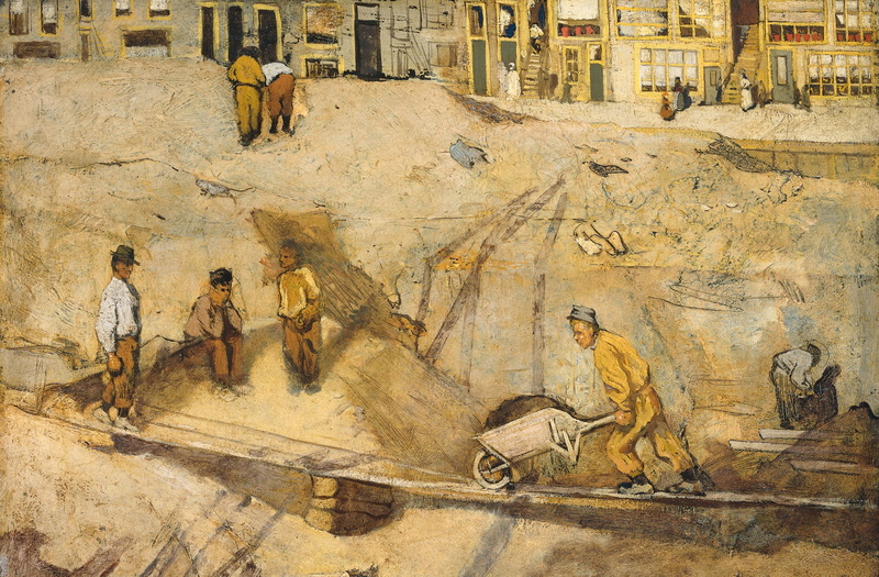 Richard Roland Holst, picture, 1080P, Sand Quarry in Amsterdam, oil
