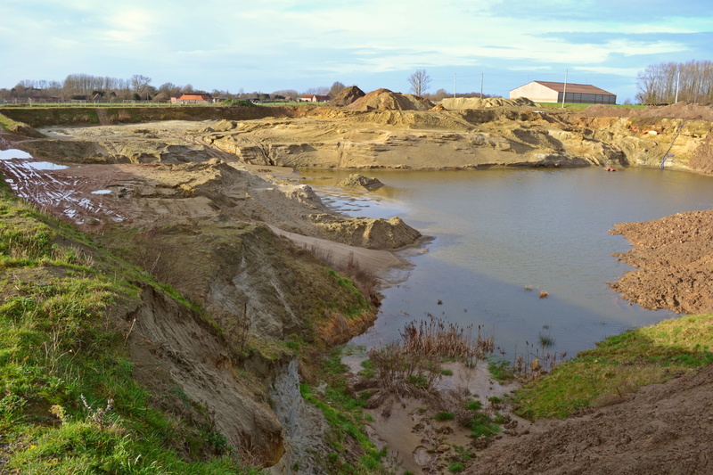 rock - object, no people, environment, rock, quarry, cloud - sky, landscape, river, sand quarry, tranquil scene, beauty in nature, 4K, solid, land, outdoors