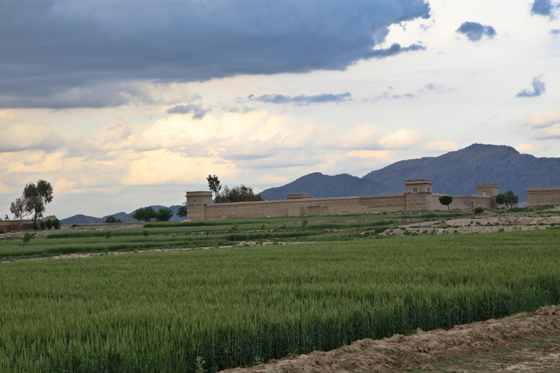 beauty in nature, tranquil scene, farmland, land, sky, fort, environment, stronghold, no people, scenics - nature, afghanistan, crop, tranquility, nature