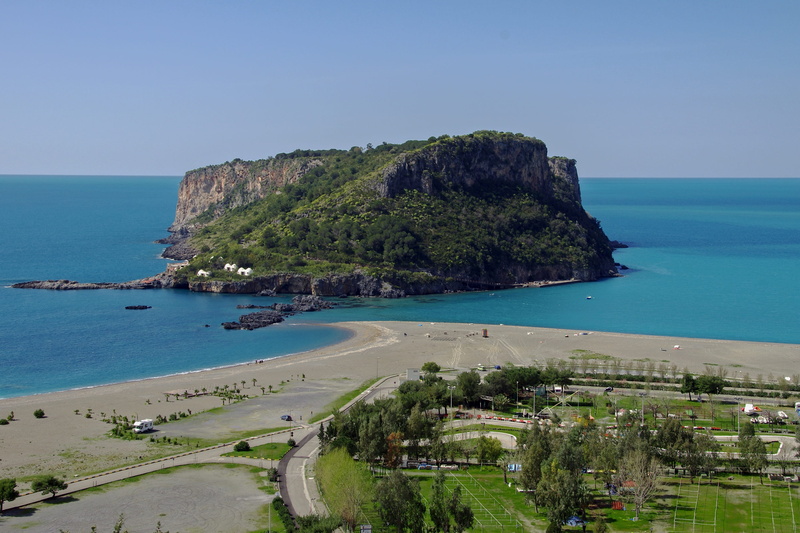 sky, 2K, outdoors, Calabria, water, no people, sea, horizon, architecture, island dino, tree, tranquility, day, scenics, clear sky, beauty in nature, land