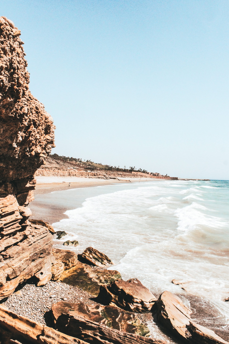 water, marrocos, maroc, clear sky, aourir, idyllic, bananavillage, scenics - nature, solid, sea, awrir, rock - object, morocco, wave, ondas, mar, no people