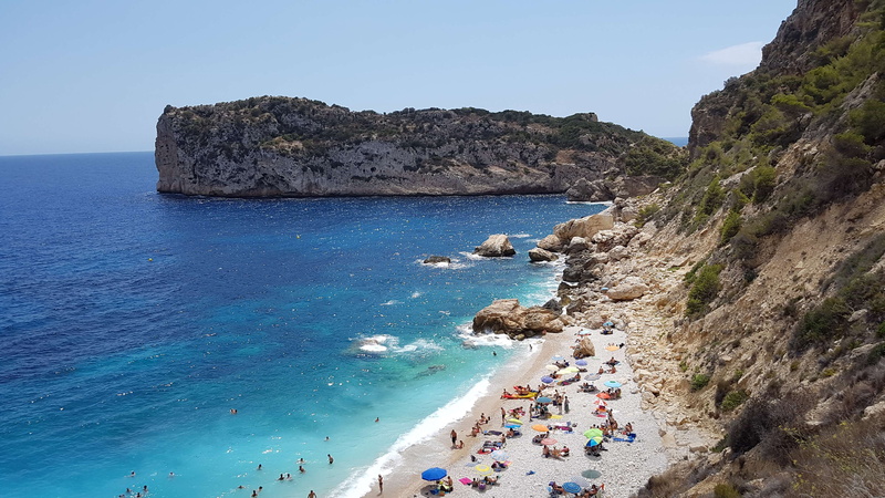 land, cala ambolo, beauty in nature, spain, coast, rock, water, turquoise, alicante, beach, outdoors, holiday, rock formation, paradise, solid, 4K, travel
