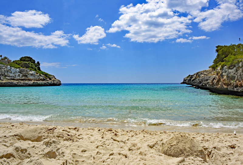 bay, water, sun, idyllic, vacations, blue, sky, 4K, beach, nature, turquoise colored, no people, scenics - nature, horizon, cloud - sky, tranquility, crystal clear