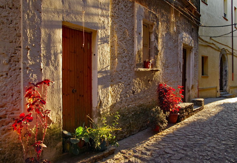 old houses, old town, red, nature, residential district, walls, village, staircase, concrete, building, brown, noon, door, old wall, built structure, old walls