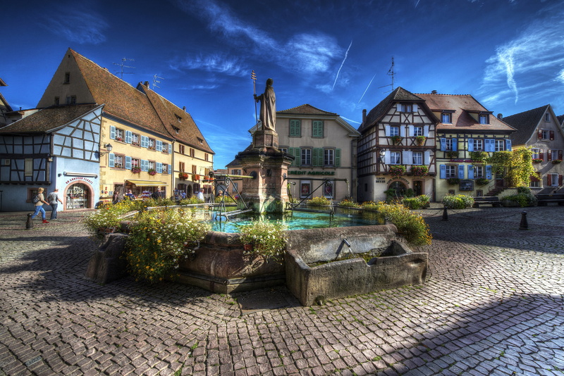 2K, monument, area, France, Eguisheim Alsac, HDR, home