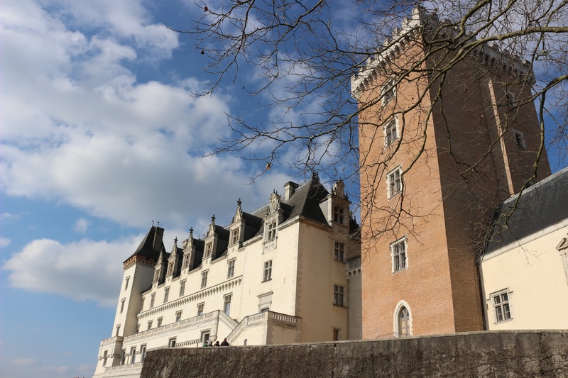 plant, city, sky, pau, the past, 2K, béarn, architecture, cloud - sky, henry iv, bare tree, building Exterior, pyrenees atlantique, aquitaine, tree, tower