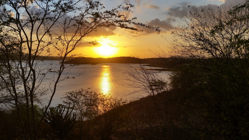 sol, ceu, lake, plant, landscape, sky, tree, horizon, sunset, scenics - nature, water, weir, non-urban scene, tranquility, boqueirão, tranquil scene, cabaceiras