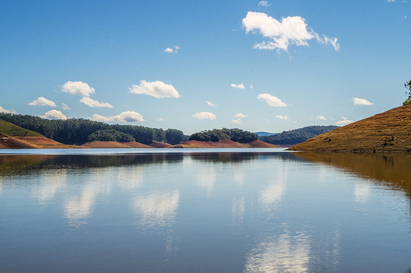 beauty in nature, cloud - sky, sol, horizon, weir, no people, scenics - nature, lake, brazil, sky, non-urban scene, reflection, travel destinations, environment